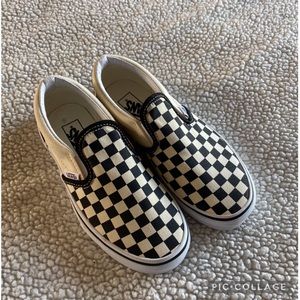 Vans Kids Checkerboard Slip-ons